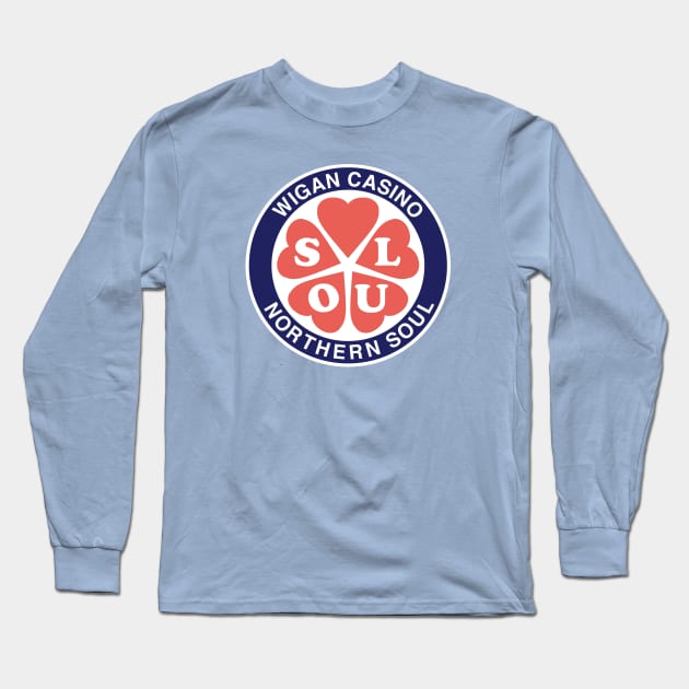 Wigan Casino Northern Soul Long Sleeve T-Shirt by RussellTateDotCom